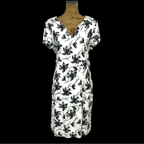 336 - CONTEMPORAINE DRESS 100% VISCOSE - Picture 1 of 12